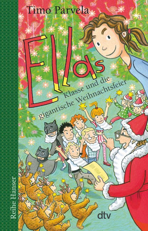 Cover des Buches Ellas Klasse und die gigantische Weihnachtsfeier von Timo Parvela